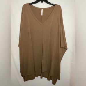 Women - tunic - Zenana Premium - xl - brown